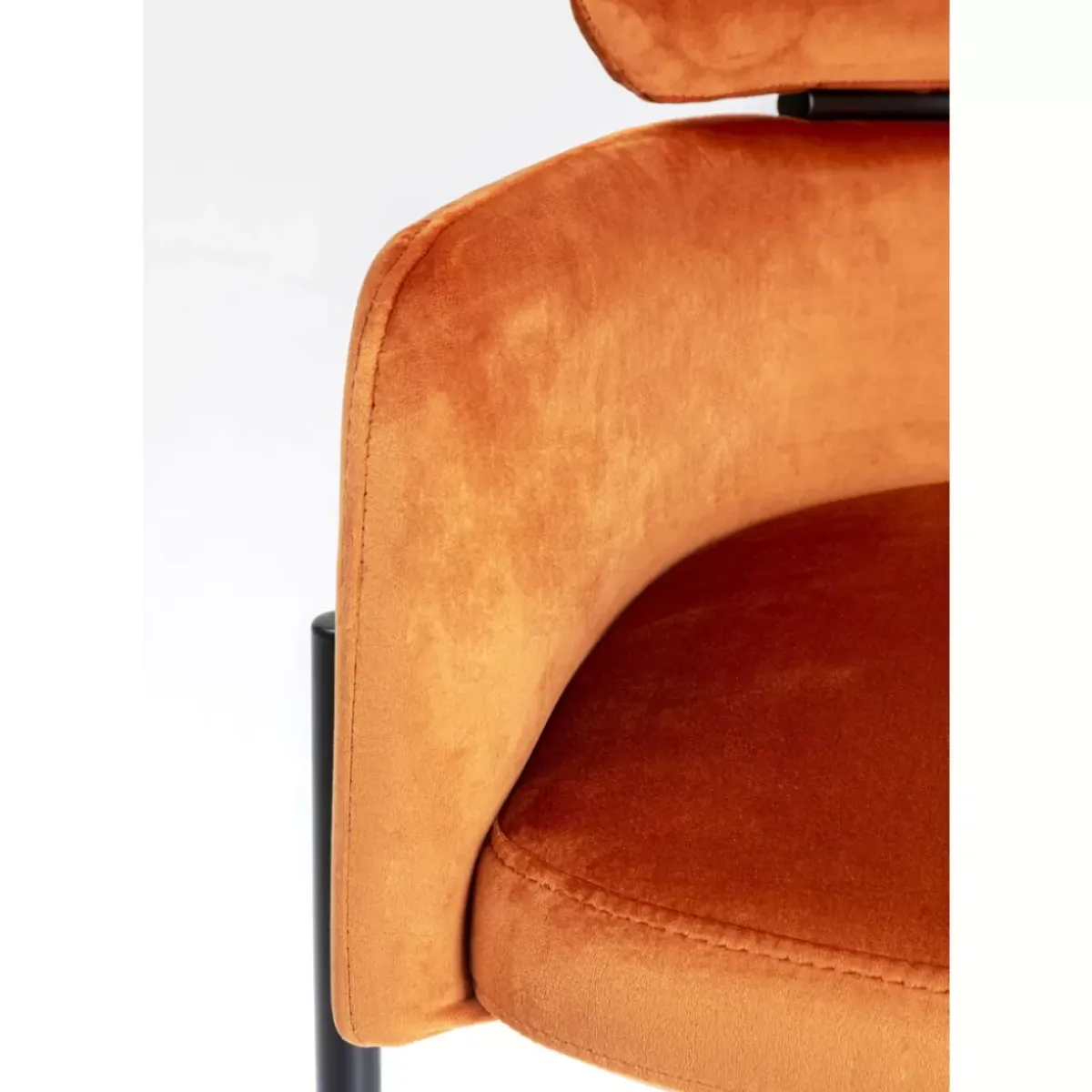 Clearance Armlehnstuhl Alexia Velvet Orange Stühle