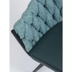 Hot Armlehnstuhl Knot Petrol Stühle