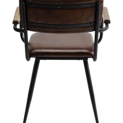 Armlehnstuhl Salsa Leder Braun Stühle