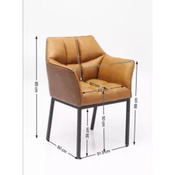 Discount Armlehnstuhl Thinktank Braun Stühle
