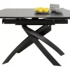 Hot Ausziehtisch Twist Schwarz 120(30+30)X90Cm Tische