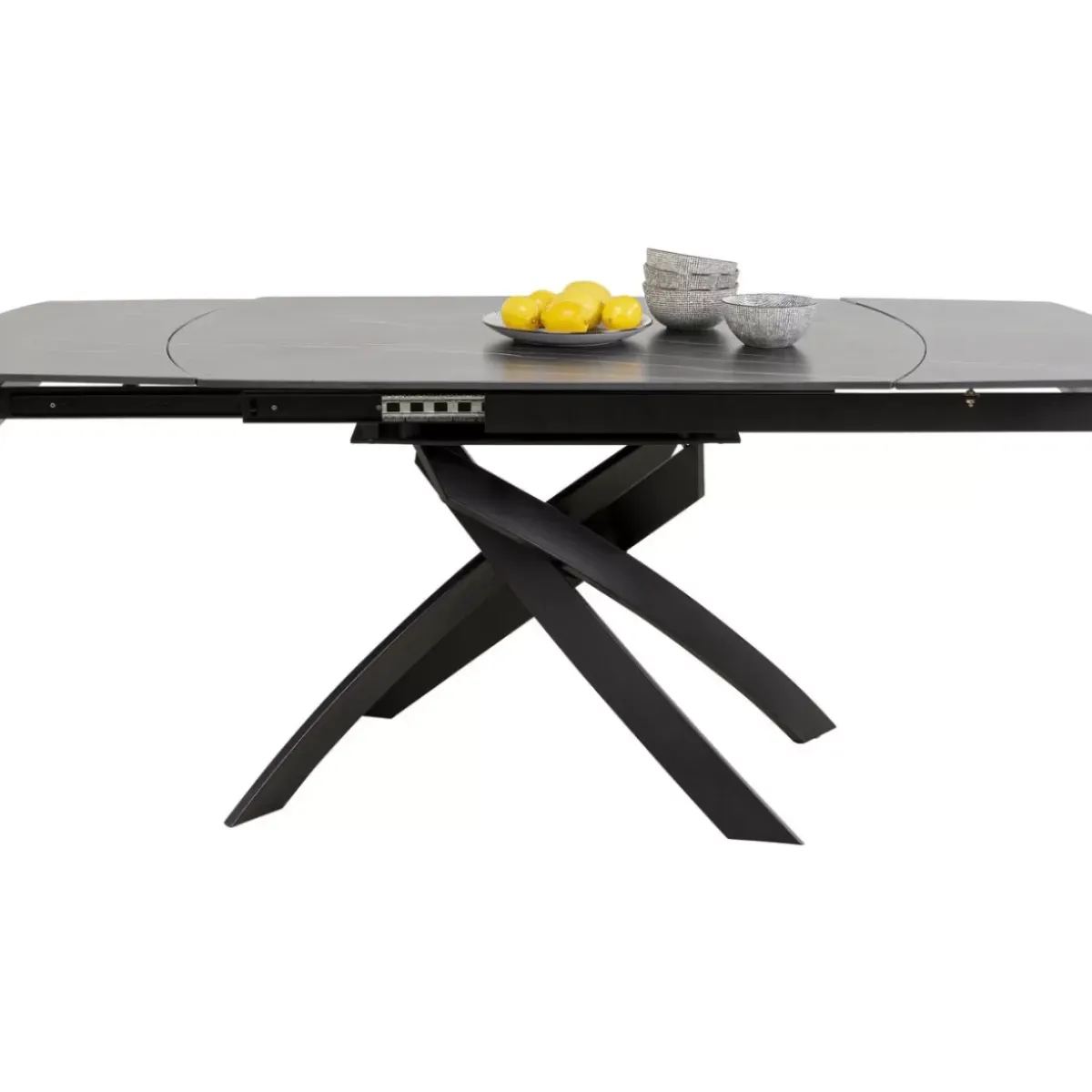 Hot Ausziehtisch Twist Schwarz 120(30+30)X90Cm Tische