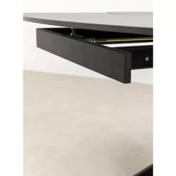 Hot Ausziehtisch Twist Schwarz 120(30+30)X90Cm Tische