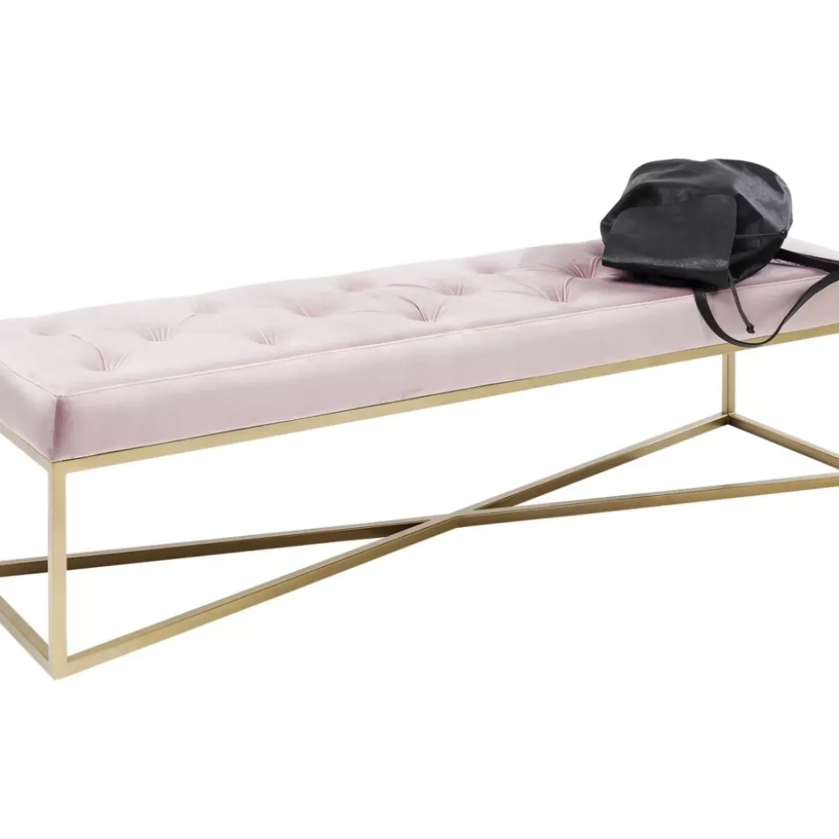 Bank Crossover Rose Messing 150X40Cm Sitzbänke