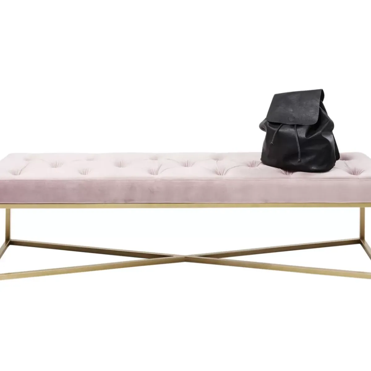 Bank Crossover Rose Messing 150X40Cm Sitzbänke