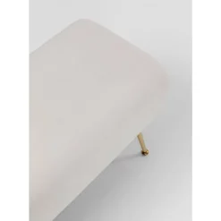 Sale Bank Deria Velvet Creme 110Cm Sitzbänke