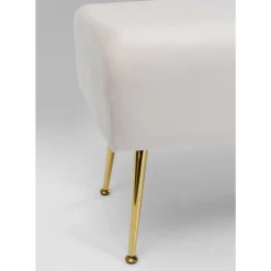 Sale Bank Deria Velvet Creme 110Cm Sitzbänke