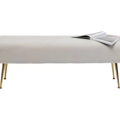 Sale Bank Deria Velvet Creme 110Cm Sitzbänke