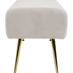 Sale Bank Deria Velvet Creme 110Cm Sitzbänke