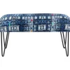 Sale Bank Desna Patchwork Blau 80Cm Sitzbänke