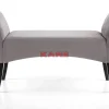 Bank Motley Velvet Silvergrey Sitzbänke