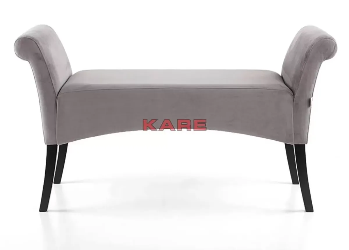 Bank Motley Velvet Silvergrey Sitzbänke