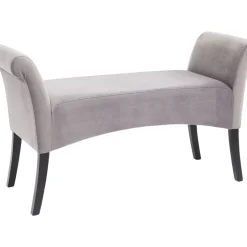 Bank Motley Velvet Silvergrey Sitzbänke