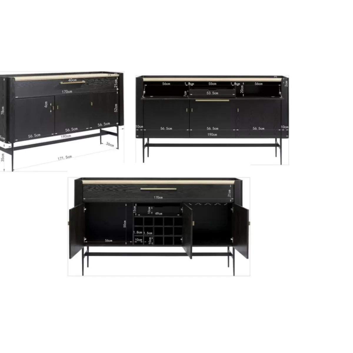 Discount Barschrank Milano 113X190 Bars