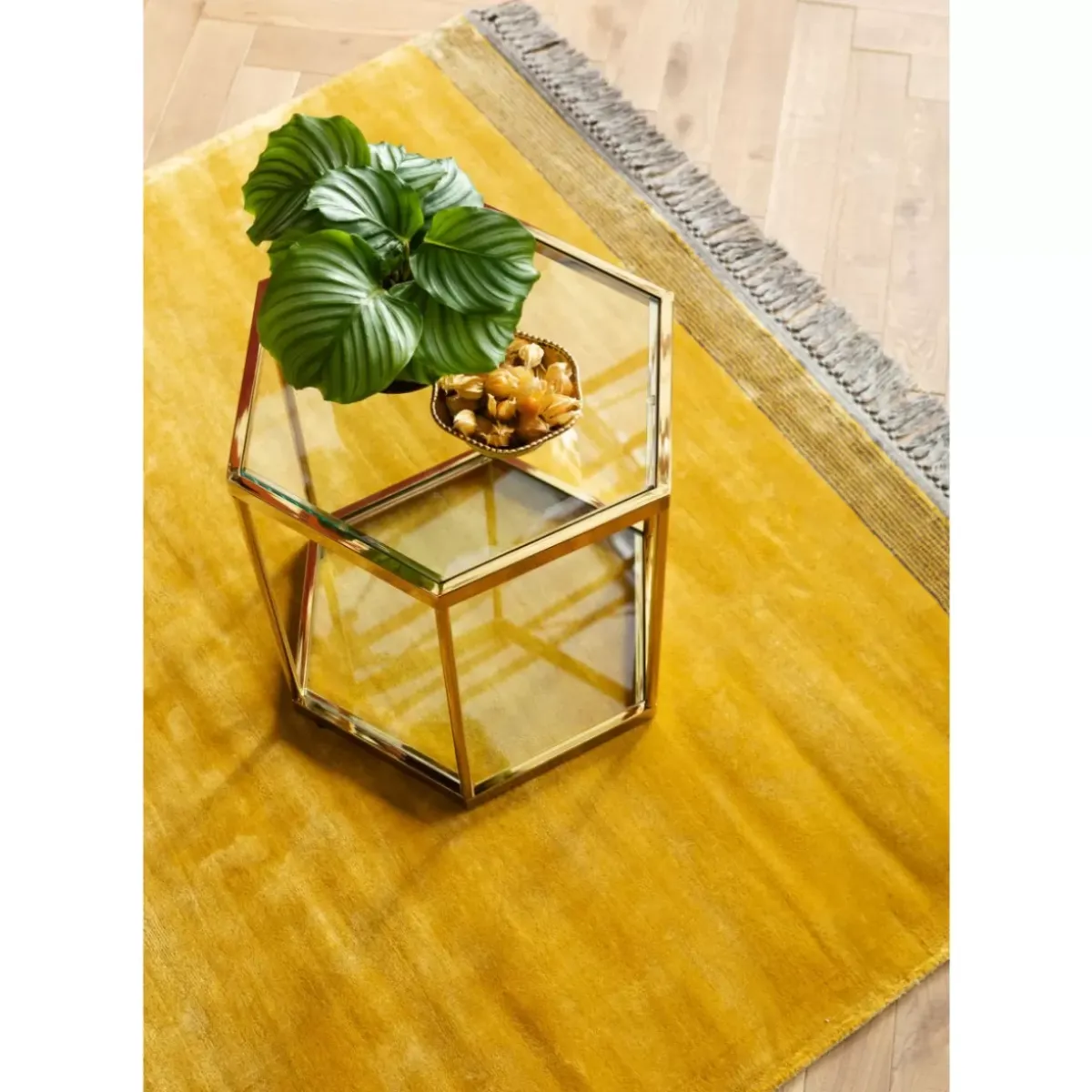 Clearance Beistelltisch Comb Gold 55 Tische