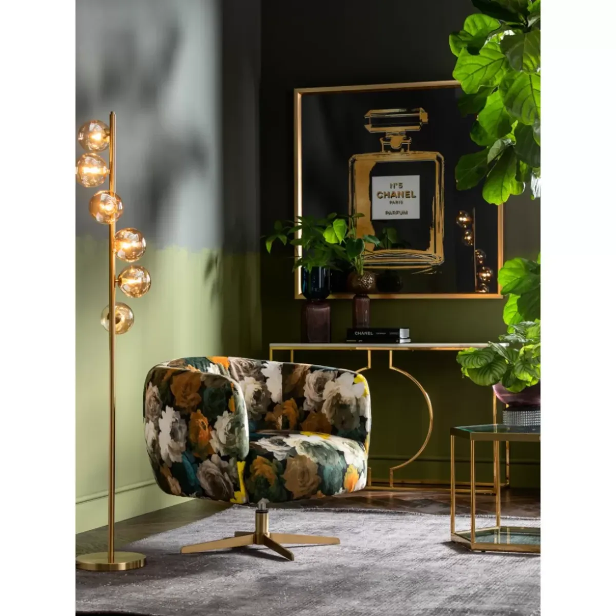 Clearance Beistelltisch Comb Gold 55 Tische