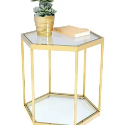 Clearance Beistelltisch Comb Gold 55 Tische