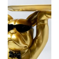 Clearance Beistelltisch Cool Bulldog Tray Gold 34X55Cm Tische