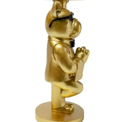 Clearance Beistelltisch Cool Bulldog Tray Gold 34X55Cm Tische