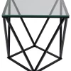 Sale Beistelltisch Cristallo Schwarz 50X50Cm Tische