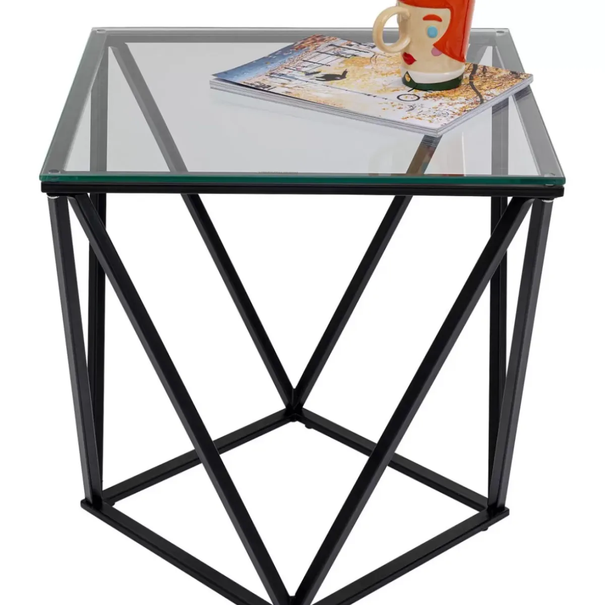 Sale Beistelltisch Cristallo Schwarz 50X50Cm Tische