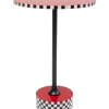Beistelltisch Domero Checkers Rot O40Cm Tische