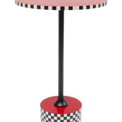 Beistelltisch Domero Checkers Rot O40Cm Tische