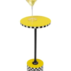 Beistelltisch Domero Checkers Gelb O25Cm Tische
