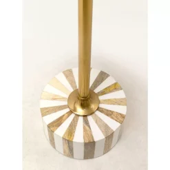 Beistelltisch Domero Cirque Gold Weis O25Cm Tische