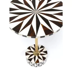 Discount Beistelltisch Domero Star Braun Weis O40Cm Tische