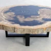 New Beistelltisch Gamma Versteinertes Holz Tische