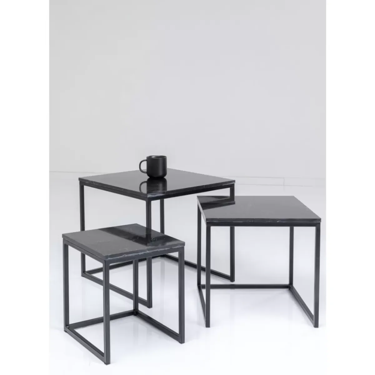 Beistelltisch Key West Schwarz (3/Set) Tische