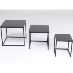 Beistelltisch Key West Schwarz (3/Set) Tische