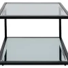 New Beistelltisch Quadro Schwarz 50X50Cm Tische