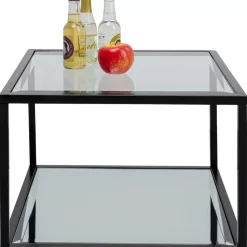 New Beistelltisch Quadro Schwarz 50X50Cm Tische