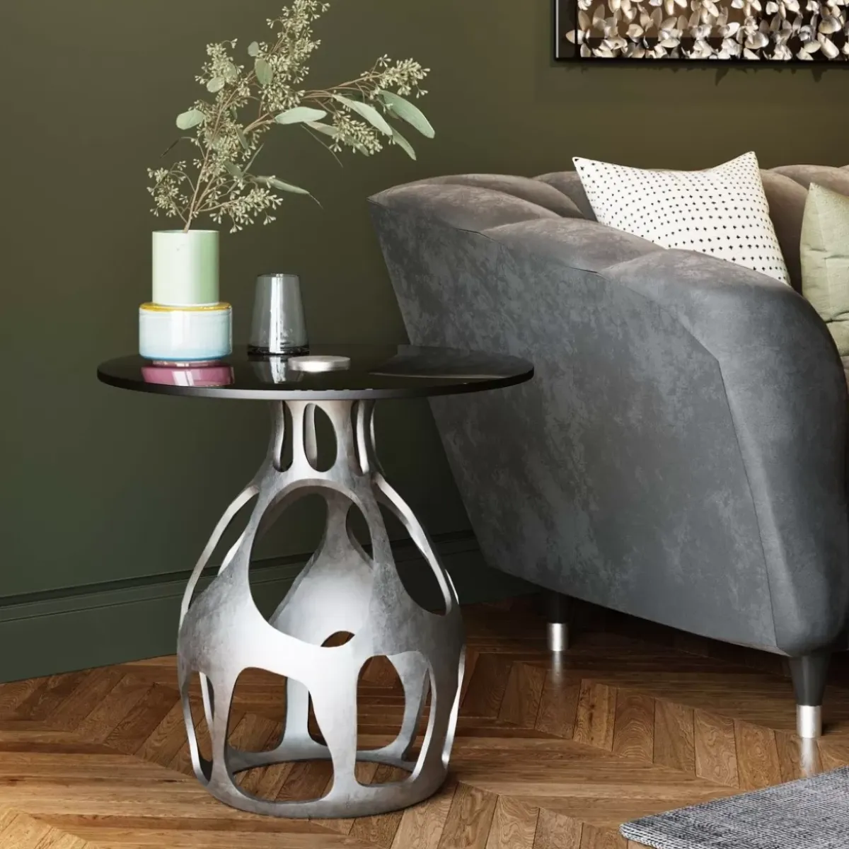 New Beistelltisch Volcano Silber O60Cm Tische
