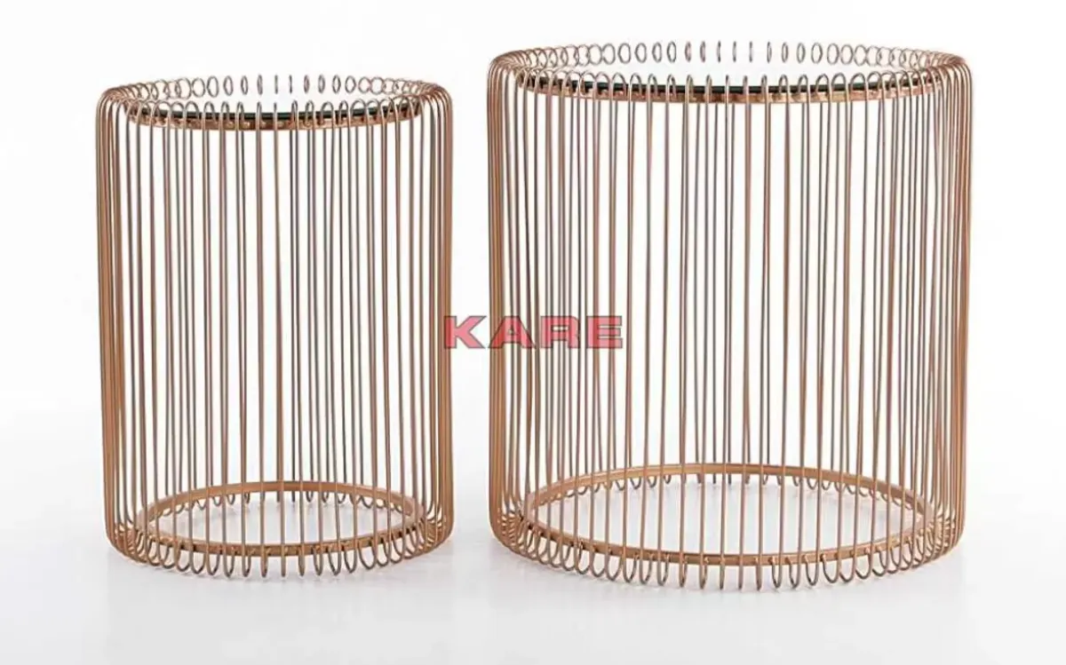 Discount Beistelltisch Wire Copper (2/Set) O44Cm Tische