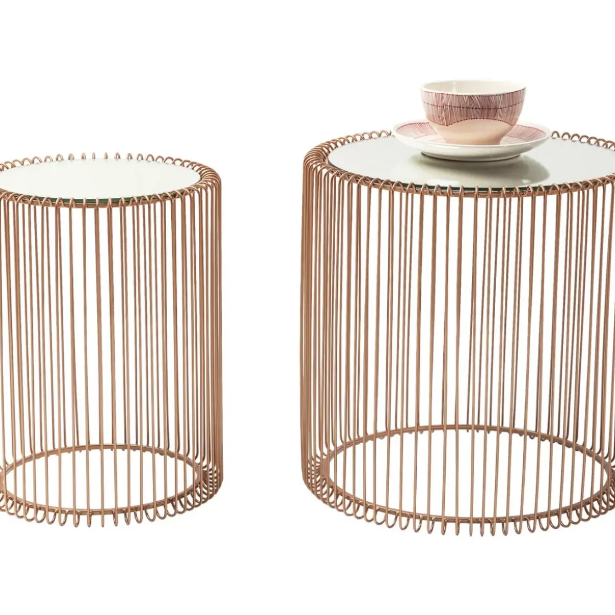 Discount Beistelltisch Wire Copper (2/Set) O44Cm Tische