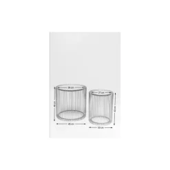 Discount Beistelltisch Wire Copper (2/Set) O44Cm Tische