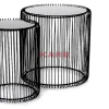 Clearance Beistelltisch Wire Schwarz (2/Set) O44Cm Tische