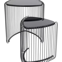 New Beistelltisch Wire Triangle Schwarz (2/Set) Tische