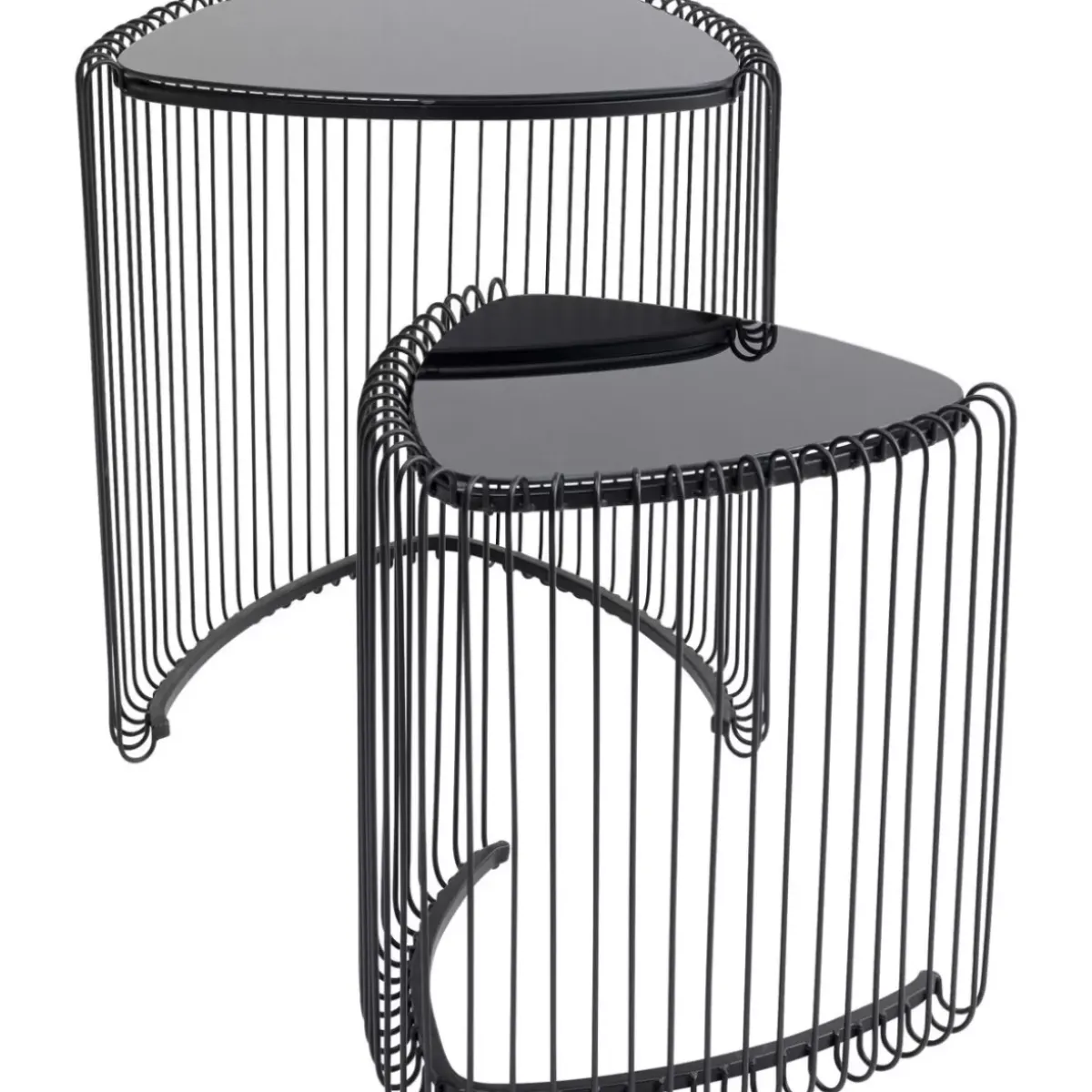 New Beistelltisch Wire Triangle Schwarz (2/Set) Tische