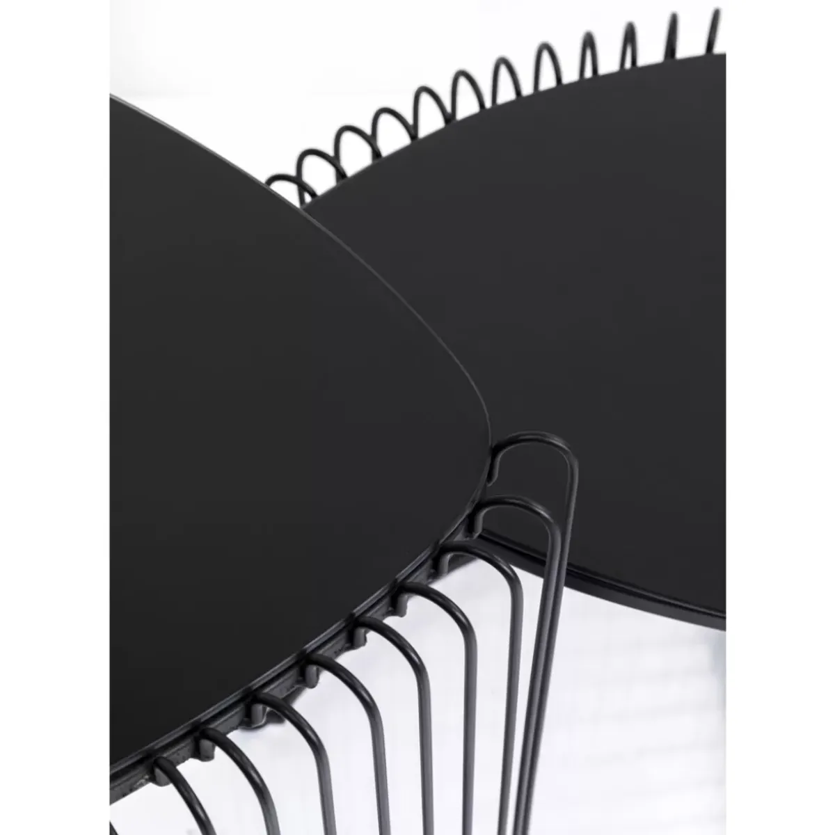 New Beistelltisch Wire Triangle Schwarz (2/Set) Tische