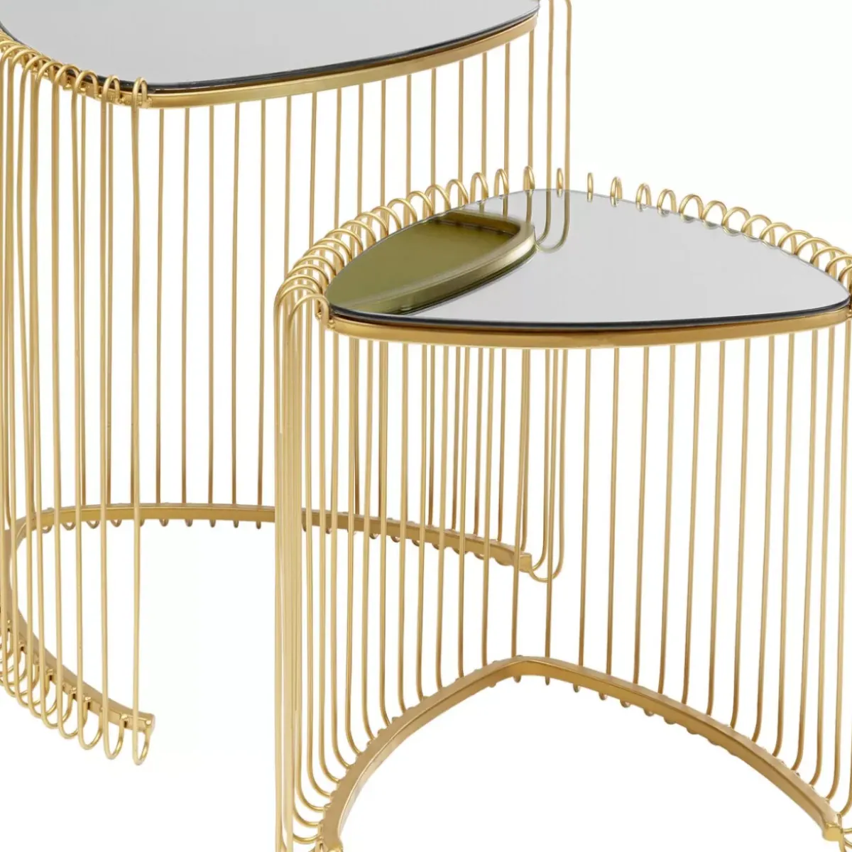 New Beistelltisch Wire Triangle Gold (2/Set) Tische