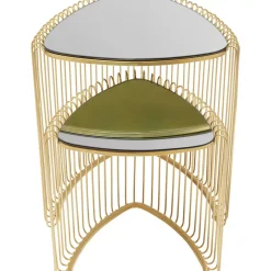 New Beistelltisch Wire Triangle Gold (2/Set) Tische