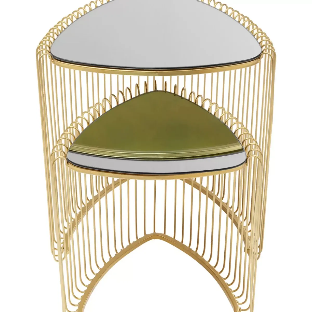 New Beistelltisch Wire Triangle Gold (2/Set) Tische