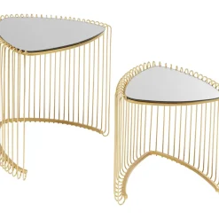 New Beistelltisch Wire Triangle Gold (2/Set) Tische