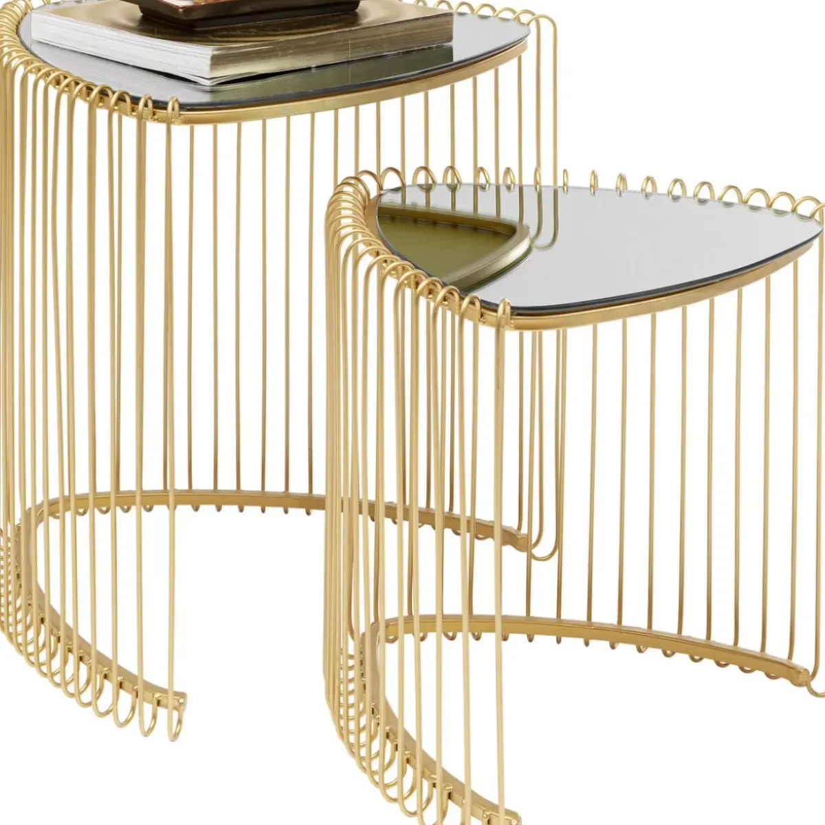 New Beistelltisch Wire Triangle Gold (2/Set) Tische