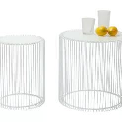 Online Beistelltisch Wire White (2/Set) O44Cm Tische
