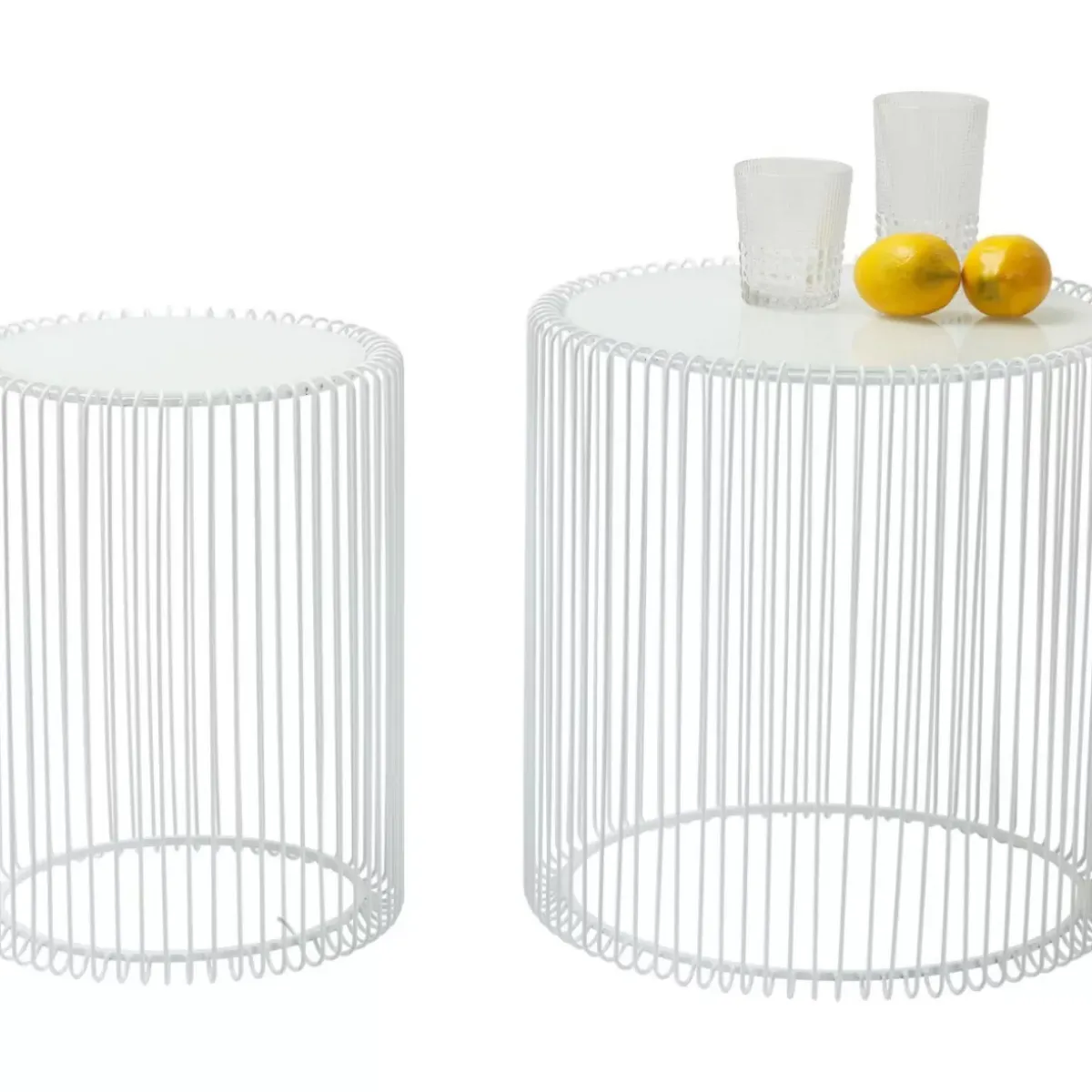Online Beistelltisch Wire White (2/Set) O44Cm Tische